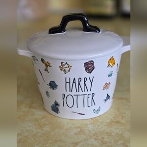 Rae Dunn Harry Potter White Ceramic Pot